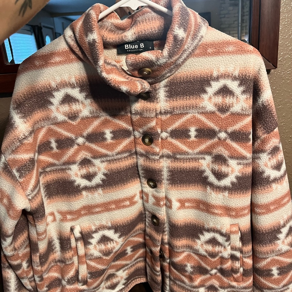 Pink tribal colored coat